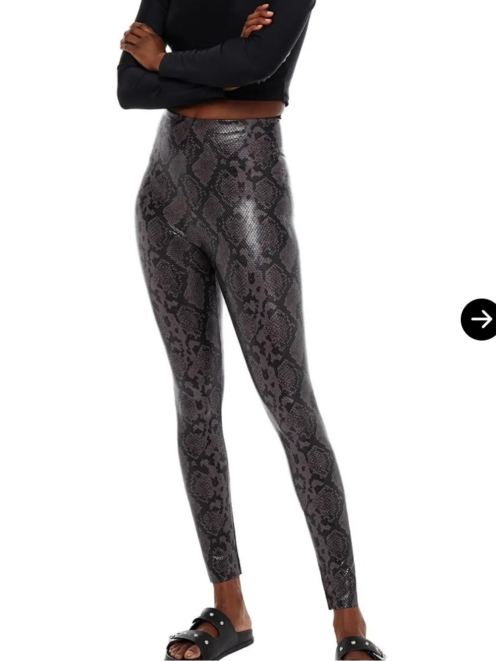 Commando Size Medium Lizard Effect Leggings